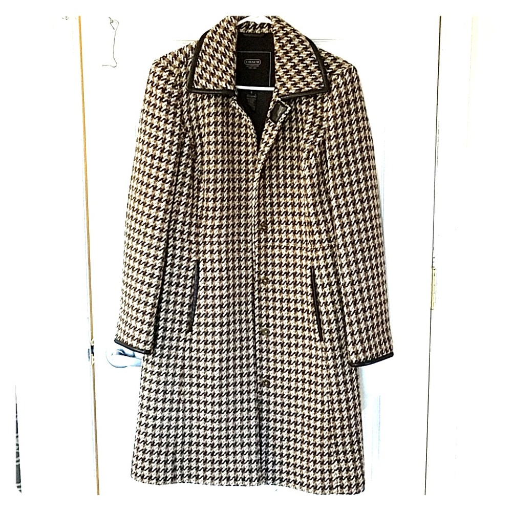 AUTHENTIC COACH tweed long jacket